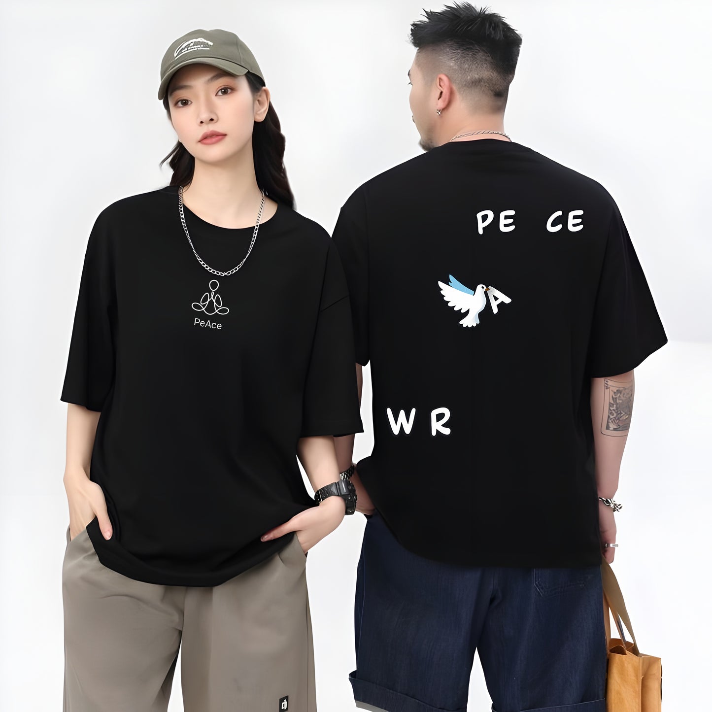 PEACE & WAR Oversized T-shirt