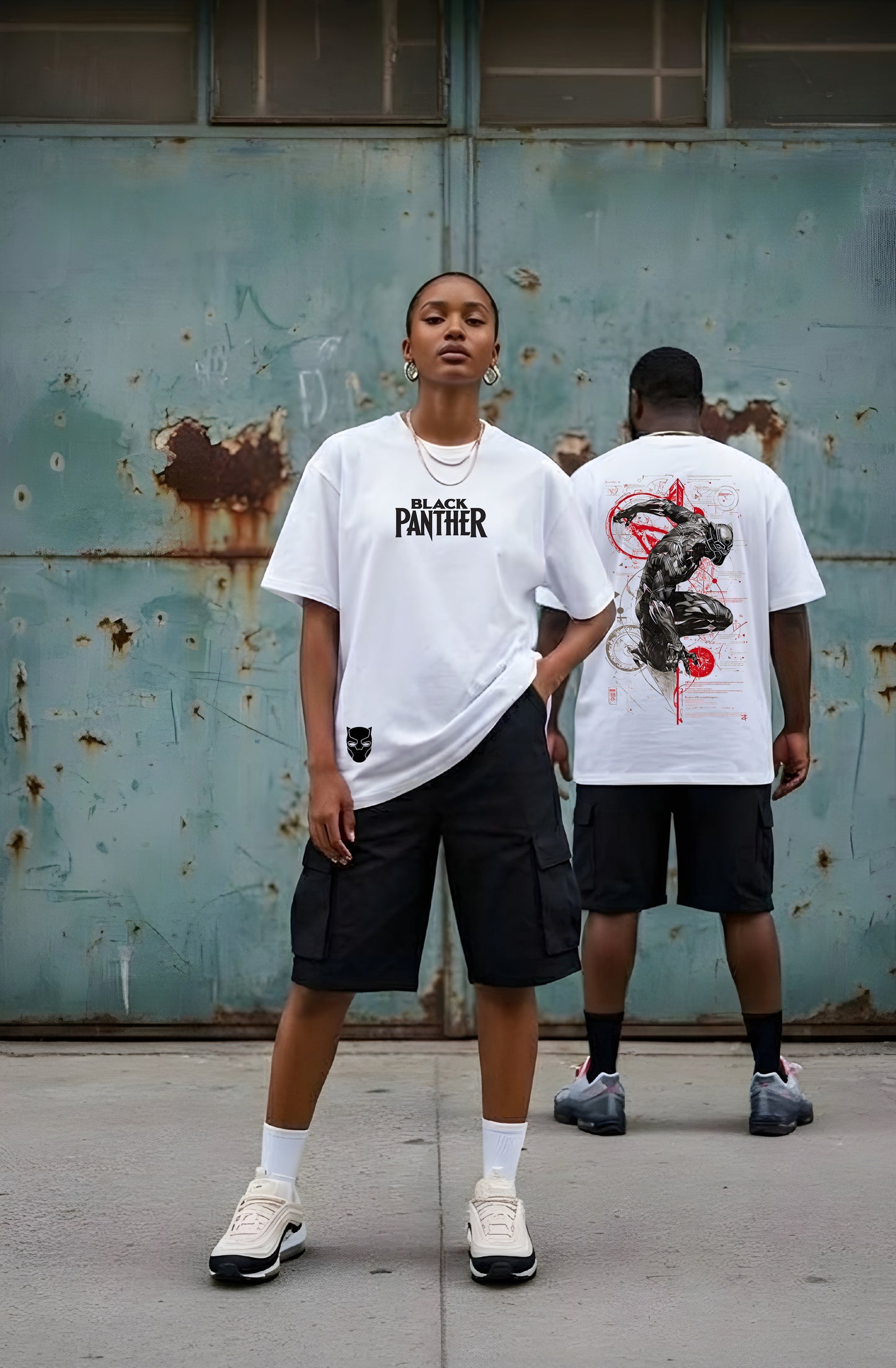 BLACK PANTHER Oversized T-shirt