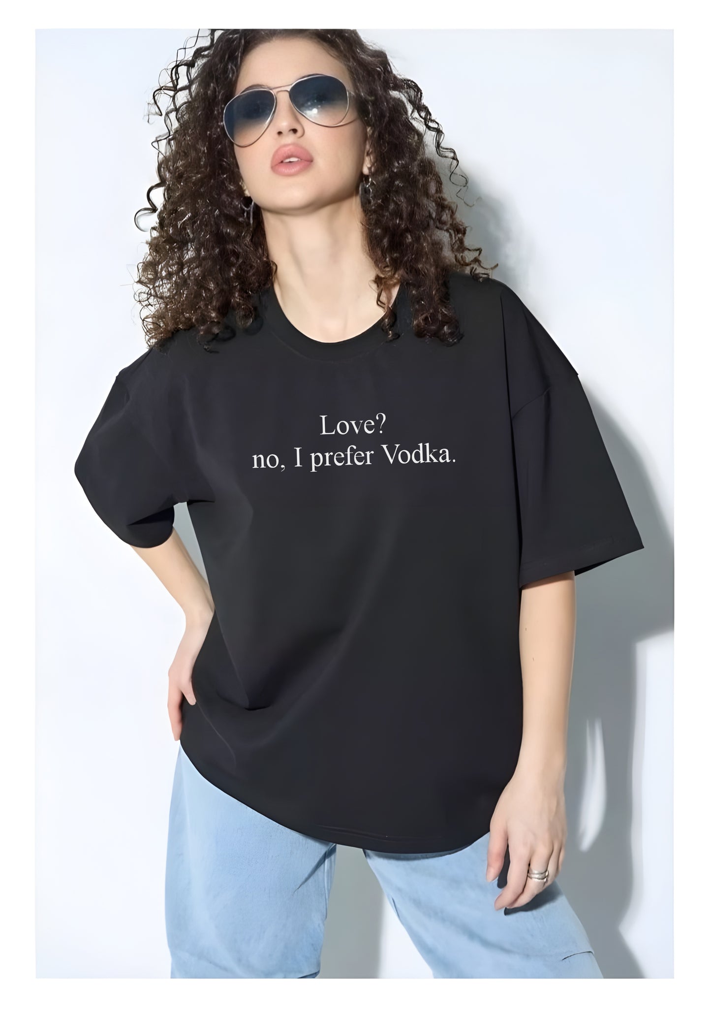I Prefer Vodka Oversized T-shirt