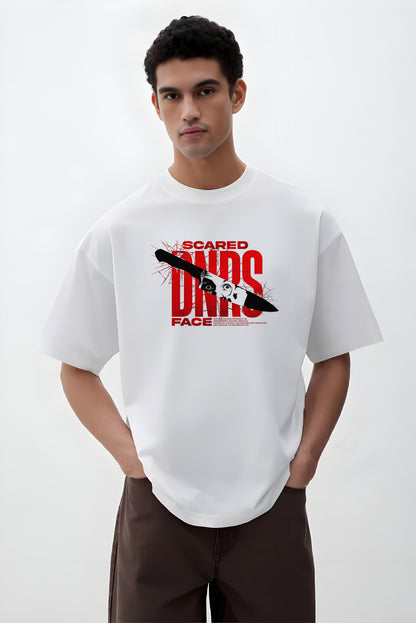 SCARED FACE Oversized T-shirt