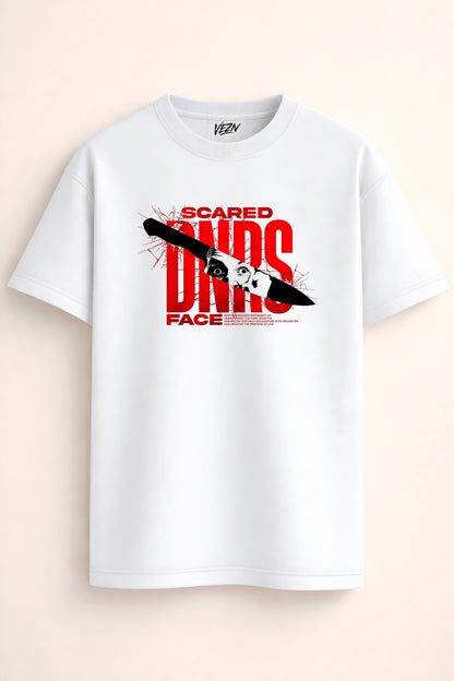 SCARED FACE Oversized T-shirt