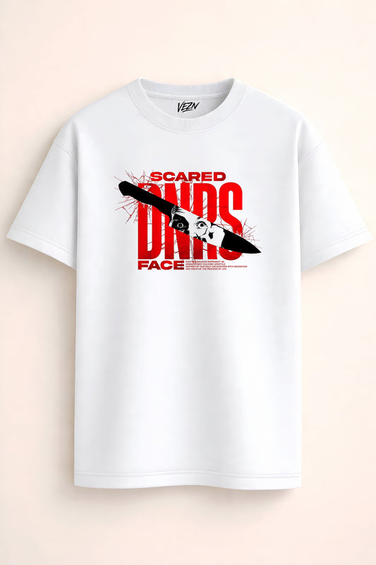 SCARED FACE Oversized T-shirt
